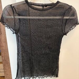 Urban Outfitters Sparkly Mesh Top Size S